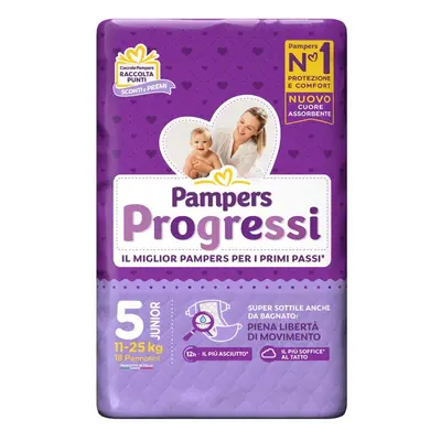 Pampers Progressi Junior (11-25 Kg) 18 Pannolini -