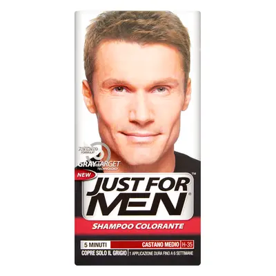 Just For Men Shampoo Colorante Castano Medio H-35 -