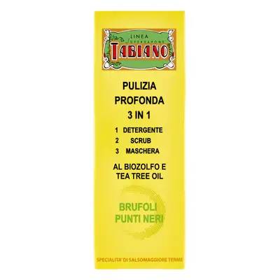 Tabiano Pulizia Profonda 3 in 1 al Biozolfo e Tea Tree Oil 75 ml -