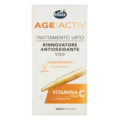 Matt Age Activ Trattamento Urto Rinnovatore Antiossidante Viso Vitamina C Plus 7 Fiale -