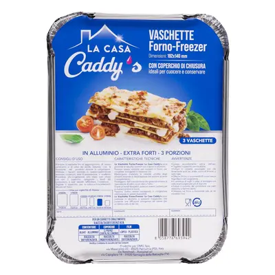 Caddy's Forno-Freezer 192x140 mm 3 Vaschette con Coperchio -