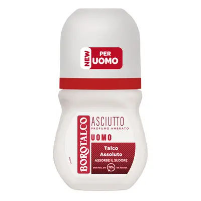 Borotalco Uomo Deodorante Roll-On Ambrato 50ml -