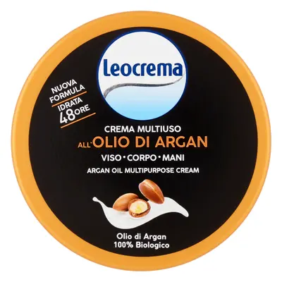 Leocrema Crema Multiuso all'Olio di Argan Viso e Corpo 300 ml -