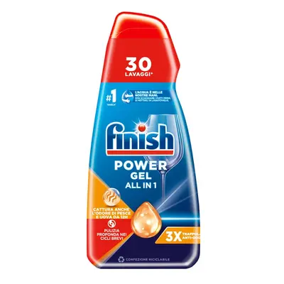 Finish Power Gel Antiodore Gel Lavastoviglie 30 Lavaggi -