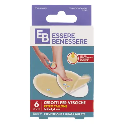 Essere Benessere Cerotti Vesciche Ovali 6,9x4,4cm 6pz -