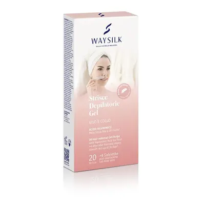 Waysilk Strisce Depilatorie Viso Gel 20 Pezzi -