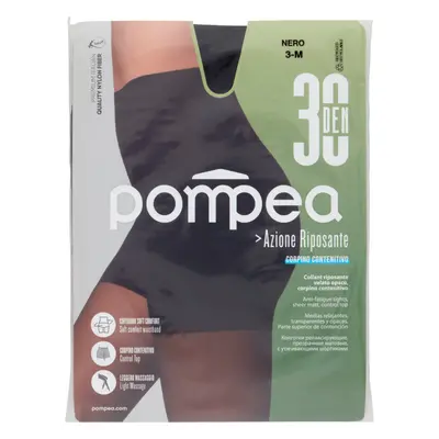 Pompea Azione Riposante Collant 30 Den 3-M Nero -