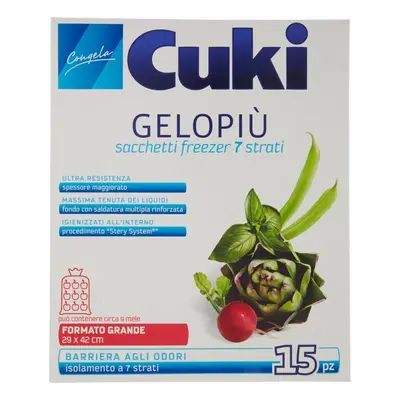 Cuki Gelopiù 29x42 cm 15 Sacchetti -