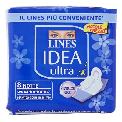 Lines Idea Ultra Notte 8 Assorbenti -