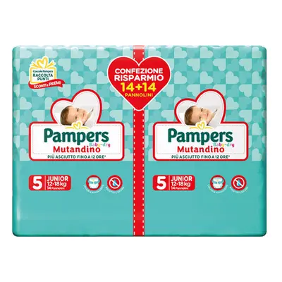 Pampers Baby Dry Mutandino Junior Duopack 28 Pannolini -