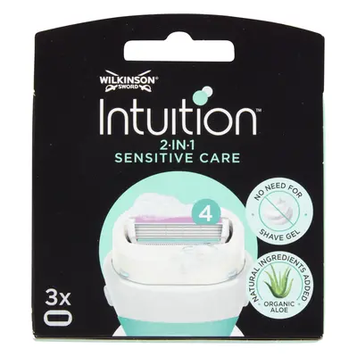 Wilkinson Sword Intuition 2in1 Sensitive Care Lame 3 Pezzi -