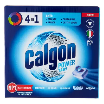 Calgon Power Tabs 4in1 Anticalcare lavatrice 15 Tabs -