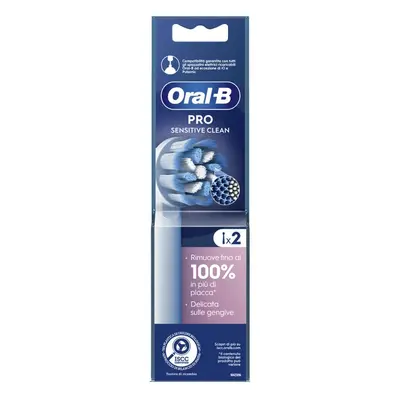 Oral-B Sensitive Clean 2 Testine di Ricambio per Spazzolino Elettrico Ricaricabile -