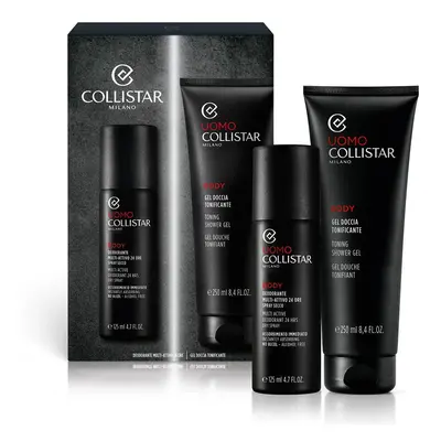 Collistar Uomo Gel Doccia Tonificante 250ml e Deodorante Spray Secco 125ml -