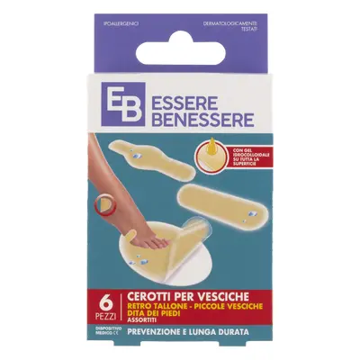 Essere Benessere Cerotti Vesciche 3 Formati 6pz -