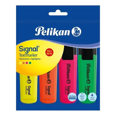 Pelikan Evidenziatori Assortiti 4 Pezzi -