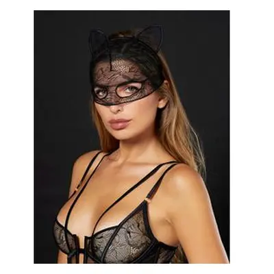 Maschera - Privé - Cut Lace / NERO / TU