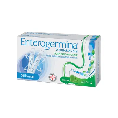 Enterogermina 2 Miliardi/5ml per l'equilibrio intestinale - 20 flaconcini