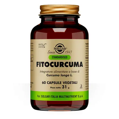 Solgar Fitocurcuma Integratore Antiossidante 60 Capsule Vegetali