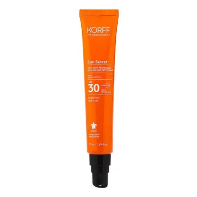 Korff Sun Secret Fluido Viso SPF30 Protezione solare Antiage 50 ml