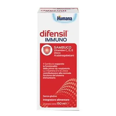 Humana Difensil Immuno Integratore per le difese immunitarie dei bambini 150 ml