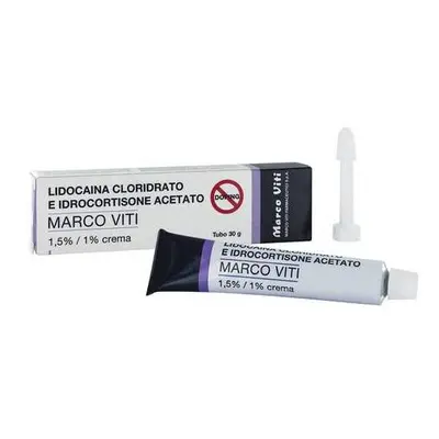 Lidocaina Cloridrato E Idrocortisone Acetato Marco Viti 15 Mg/g + 10 Mg/g Crema Rettale