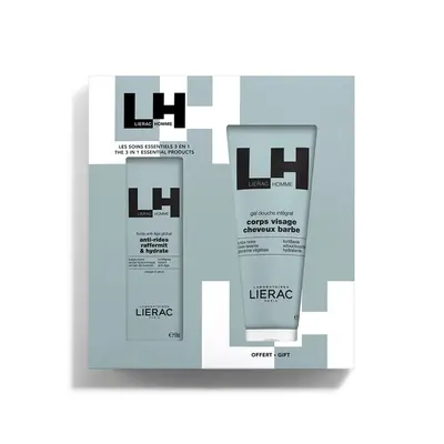 Lierac Homme Cofanetto Anti-Età Crema 50 ml + Gel Doccia 200 ml