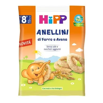 Hipp Bio Anellini Farro e Avena Snack per Bambini 30 G