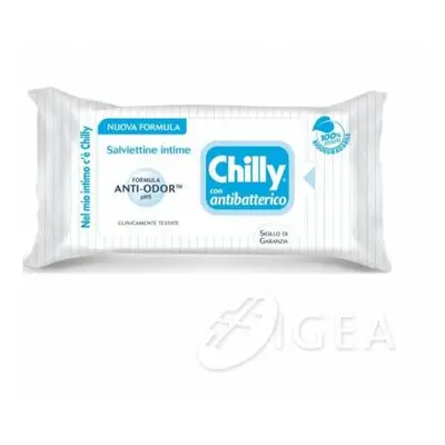 Chilly Salviettine Intime con formula anti-odor con antibatterico 12 Pezzi