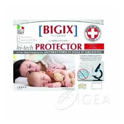 Bigix Pharma Coprimaterasso Protector Antibatterico Letto Singolo 90x200cm