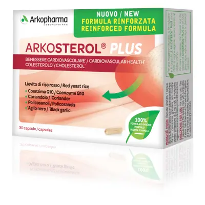 Arkopharma Arkosterol Plus Integratore Naturale Contro il Colesterolo 30 Capsule