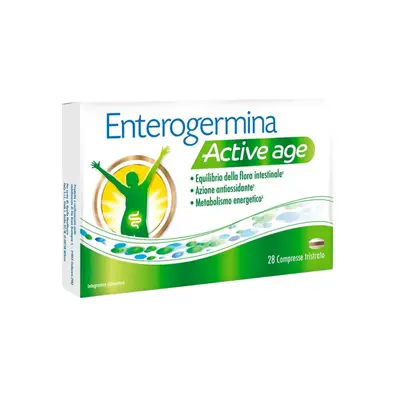 Enterogermina Active Age Integratore per il Benessere della Flora Intestinale - 28 compresse