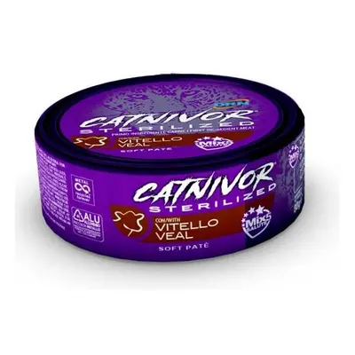 Catnivor Sterilized Vitello Alimento umido per gatti adulti 80 g