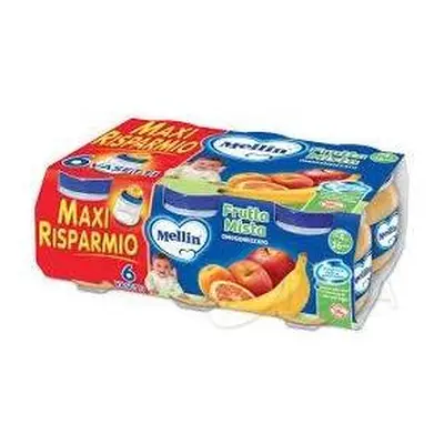 Mellin Omogeneizzati Frutta Mista 6 Vasetti 100 g