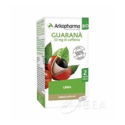 Arkopharma Arkocapsule Guaranà Bio Integratore per dimagrire 40 capsule