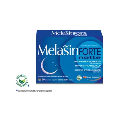 Pool Pharma Melasin Forte Integratore per il Sonno 30 compresse