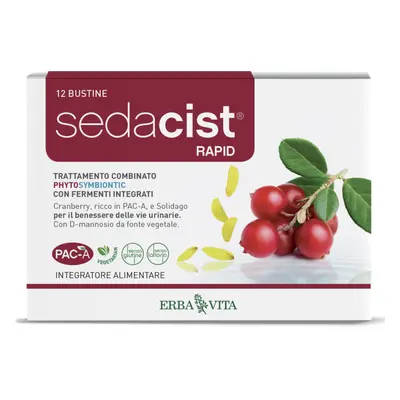 Erba Vita Sedacit Rapid Integratore per le Vie Urinarie 12 bustine