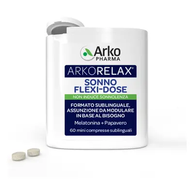 Arkopharma Arkorelax Sonno Flexi Dose Integratore per Dormire 60 mini compresse