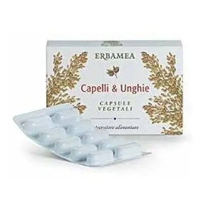 Erbamea Capelli & Unghie Integratore 24 Capsule Vegetali