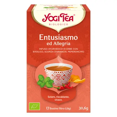 Yogi Tea Entusiasmo ed Allegria Tisana Bio 17 Filtri x 30,6 g