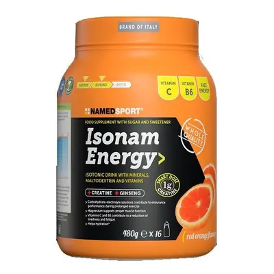 Named Sport Isonam Energy Orange 1 g di Creatina Integratore per Sportivi Gusto Arancia 480 g