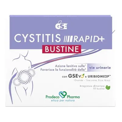 GSE Cystitis Rapid+ Rimedio Naturale Contro la Cistite 10 bustine