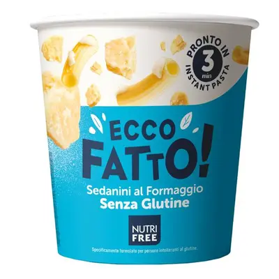 Nutri Free Ecco Fatto Sedanini al Formaggio Pasta Pronta Senza Glutine 70 grammi