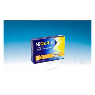 Niquitin 14 mg/die Cerotti per smettere di fumare 7 cerotti