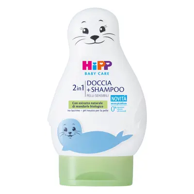 Hipp Baby Care Foca Fun Doccia Shampoo per Bambini Pelli Sensibili 200 ml