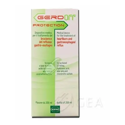 Gerdoff Protection Sciroppo per bruciore e reflusso gastroesofageo 200 ml