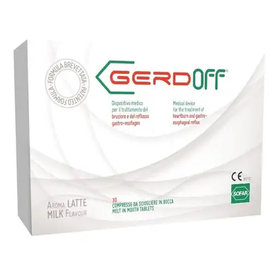 Gerdoff Gusto Latte Contro il Reflusso Gastroesofageo 30 compresse