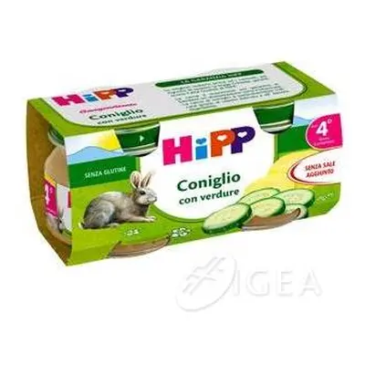 Hipp Bio Omogeneizzato Biologico Coniglio con Verdure