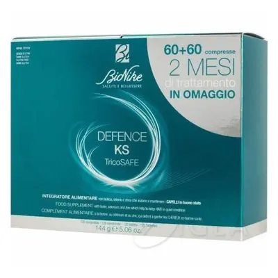 BioNike Defence KS TricoSafe Bipack Integratore per crescita capelli 120 compresse