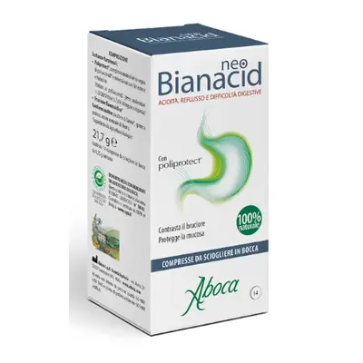 Aboca NeoBianacid Integratore Contro Acidità e Reflusso Gastrico 14 compresse